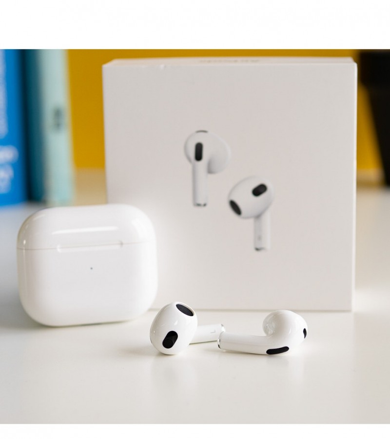 Apple Airpods 3 White – Master Copy with Active noise Cancellation Mic