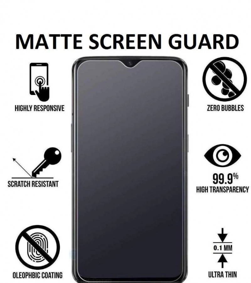 Huawei Honor 8X , Y9 2019 Matte Protector for PUBG Gaming Unbreakable , Pack of 2 Protectors