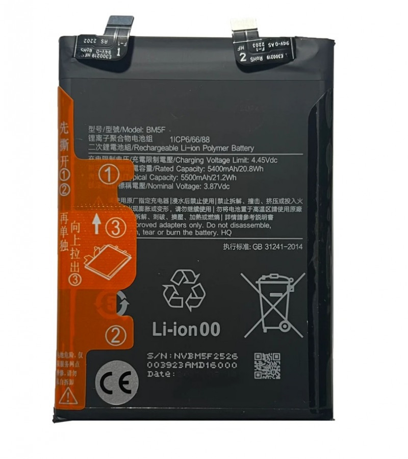 BM5F Origanal Battery For Xiaomi Mi K50 Capacity-5500mAh