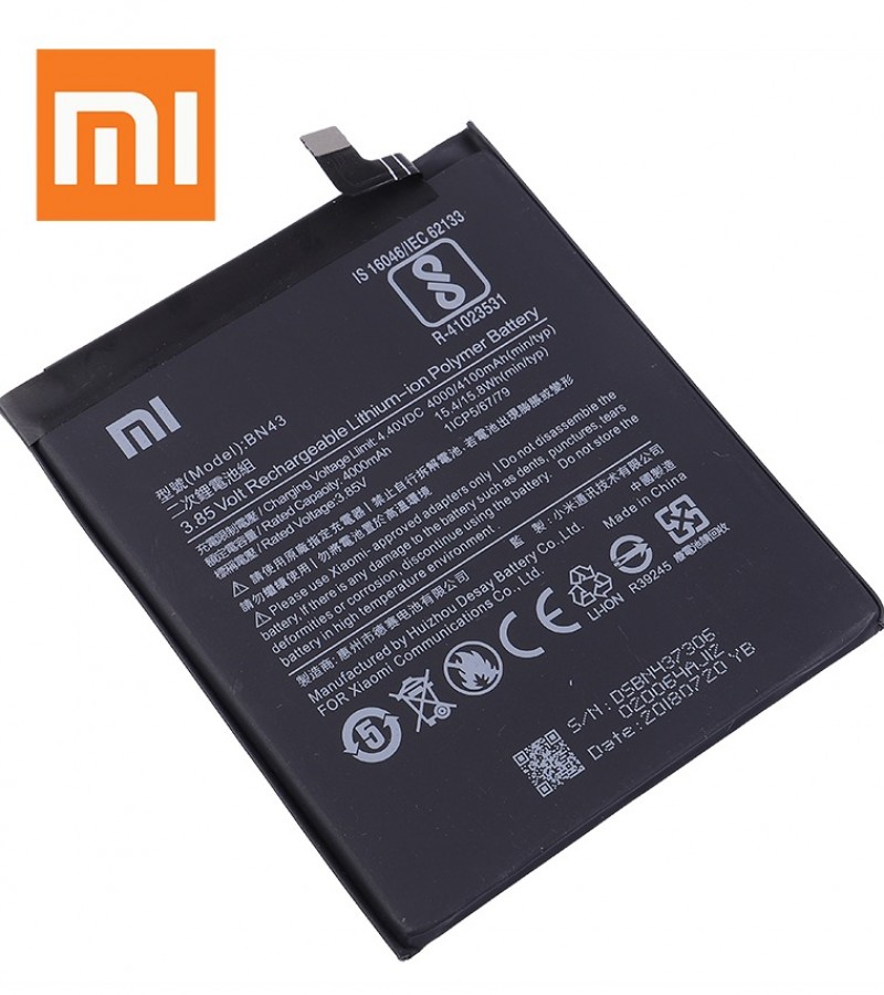 BN43 Battery For Xiaomi Redmi Note 4X / Note 4 Global Snapdragon 625  BN43 Capacity-4100mAh