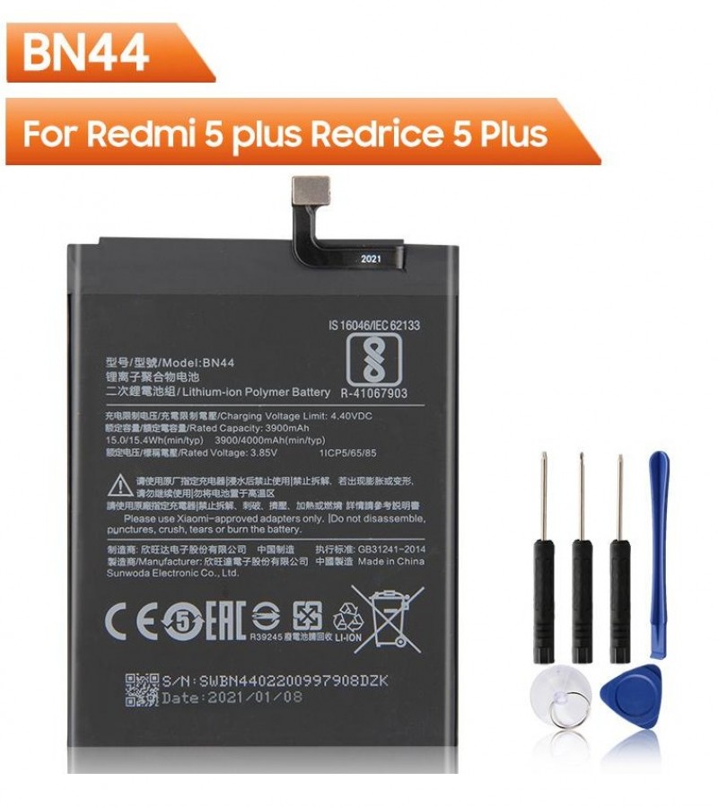 BN44 Battery For Xiaomi Redmi 5 Plus  Capacity-4000mAh