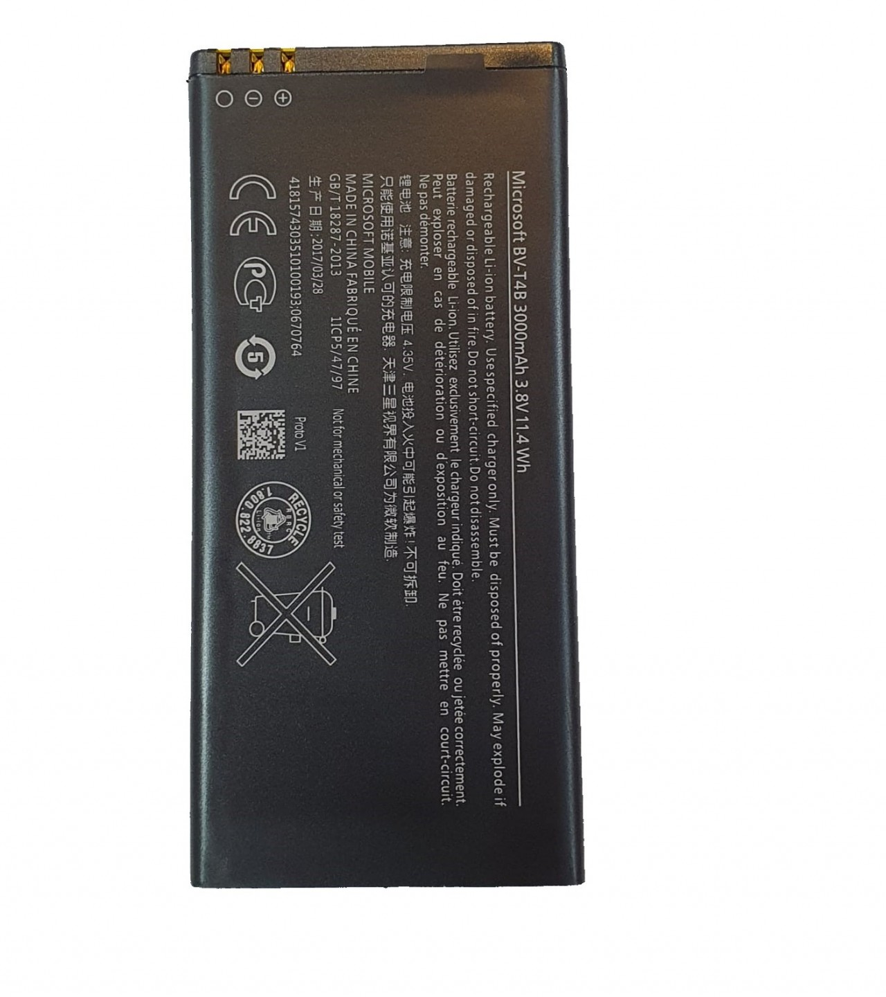 BV-T4B Battery for Nokia Lumia 640XL RM-1096 RM-1062 RM-1063 RM-1064 RM-1066
