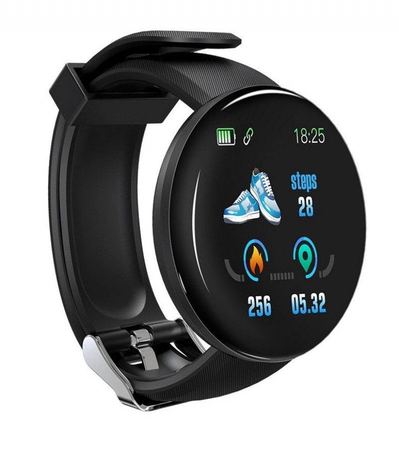 D18 smart watch unisex waterproof sleep heart rate smartwatch blood pressure oximetry sport watch