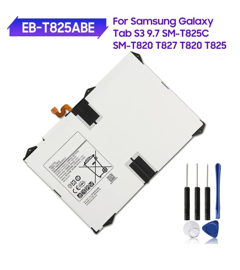 EB-T825ABE For Samsung Galaxy Tab S3 9.7 SM-T825C T827 SM-T820 6000mAh