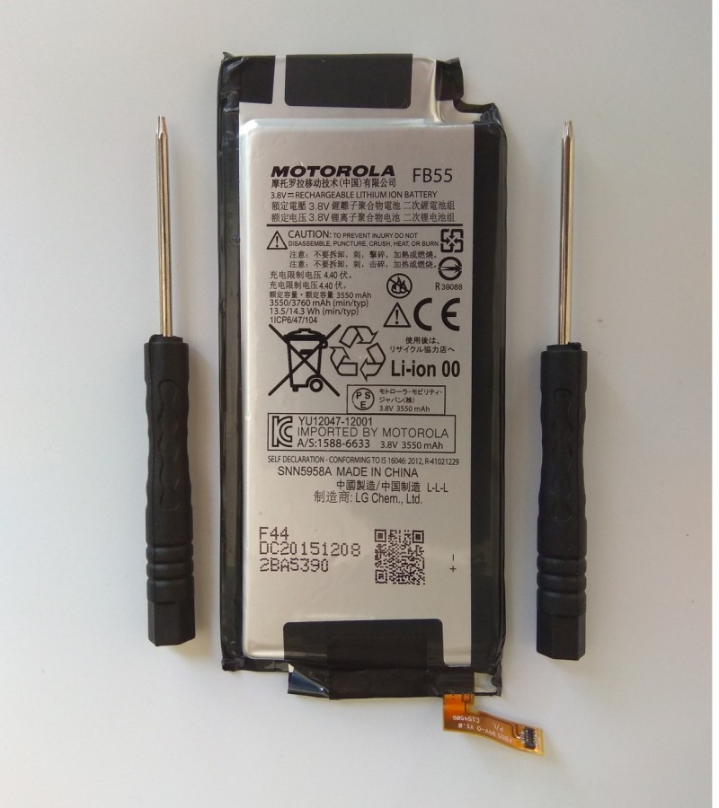 FB55 battery for Motorola Droid Turbo 2 XT1585 XT1580 XT1581 X Force Capacity-3760mAh