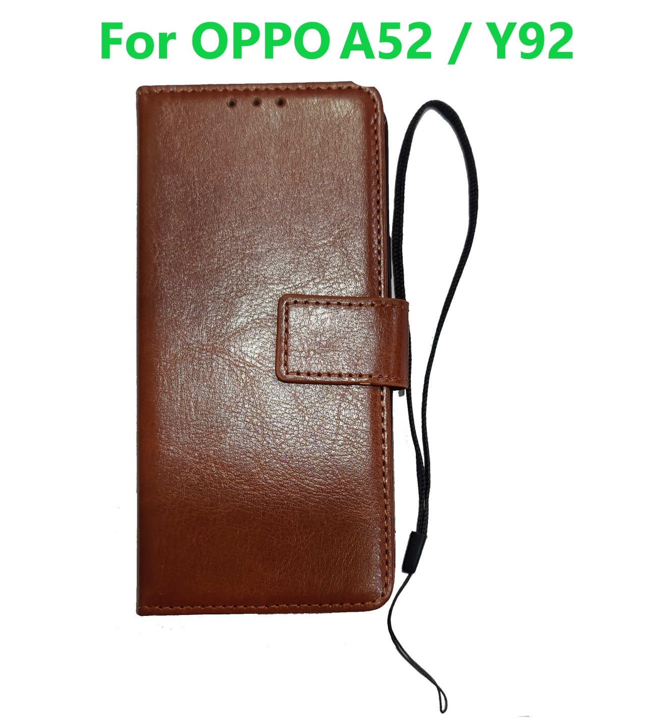 Flip book Wallet Leather OPPO A52 / Y92 Case with magnetic layer