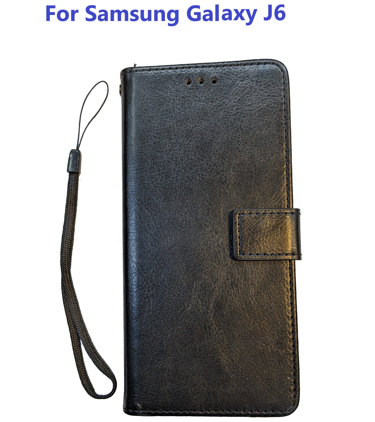 Flip book Wallet Leather Samsung Galaxy J6 Case with magnetic layer