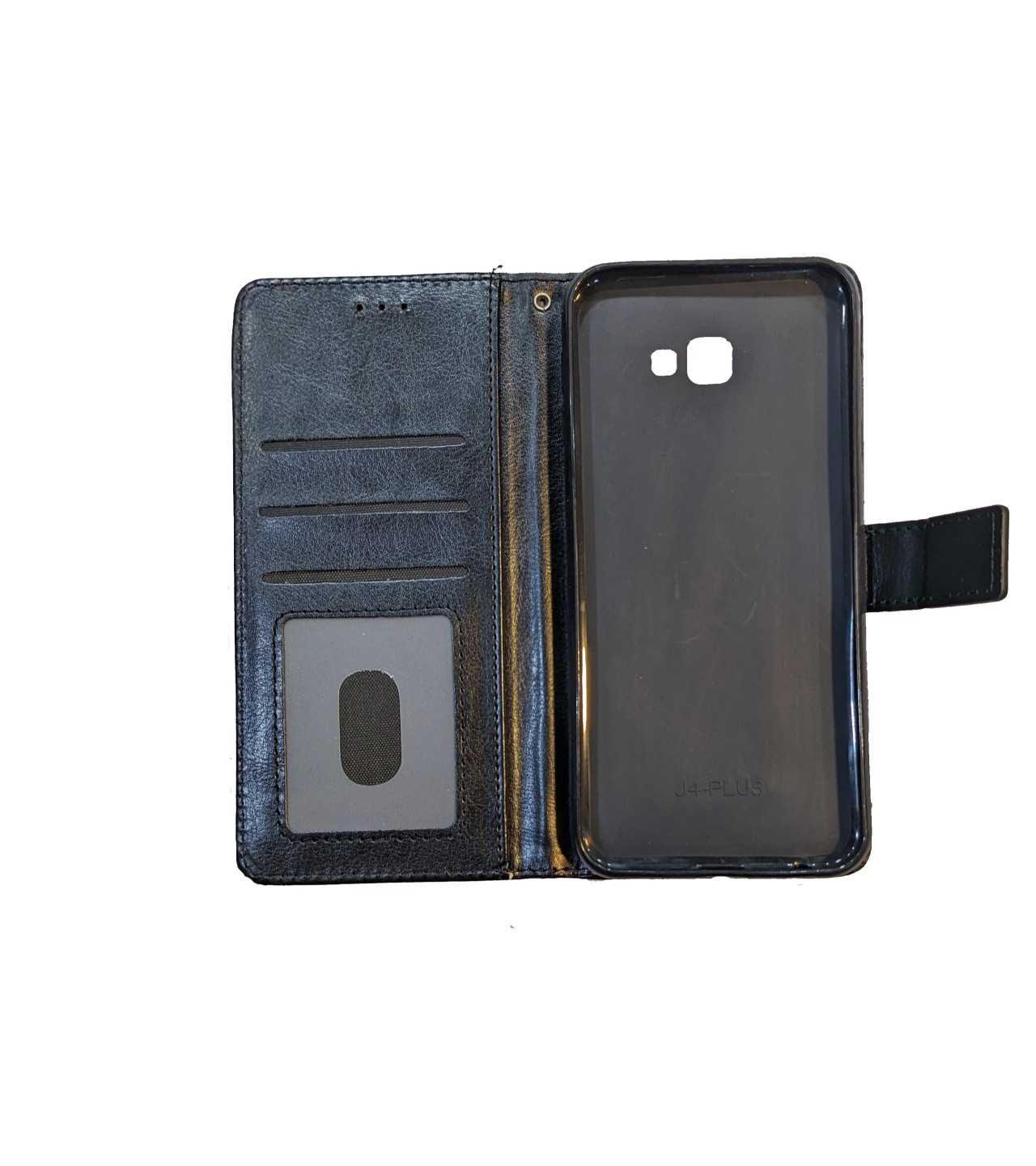 Flip book Wallet Leather Samsung J4+ J4 Plus Case with magnetic layer