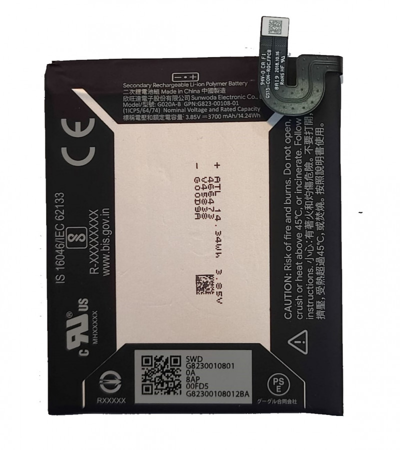 G020A-B Original Battery For Google Pixel 3A XL Capacity-3700mAh :