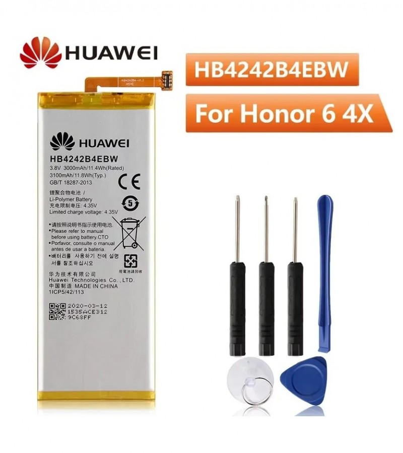 HB4242B4EBW Battery For Honor 6 / Honor 4x / Shot X Capacity-3100mAh