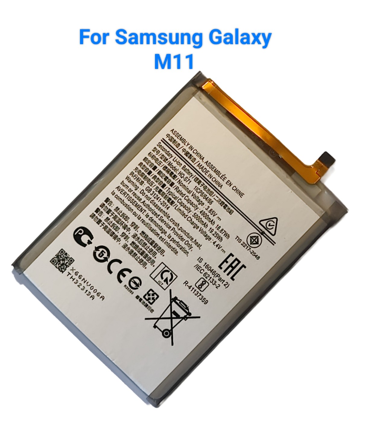 HQ-S71 Replacement Battery For Samsung Galaxy M11 HQS71 Capacity-5000mAh