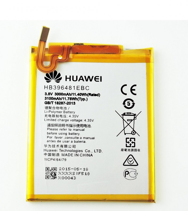 Huawei Honor 5x , G8 , Honor 6,G7 Plus Battery Replacement HB396481EBC Battery with 3000mAH Capacity