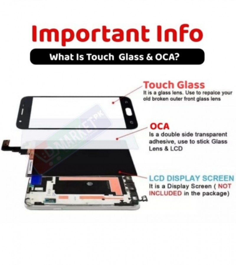 Huawei Mate 10 Pro OCA+Touch Glass Digitizer Replacement (Only Touch Glass Not Panel)