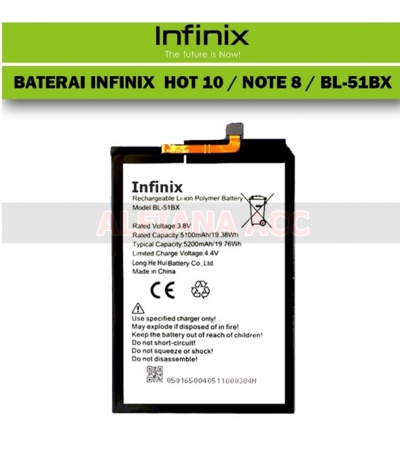 Infinix Hot 11 (X662) Battery Replacement BL-51BX Battery with 5200mAh Capacity_Silver