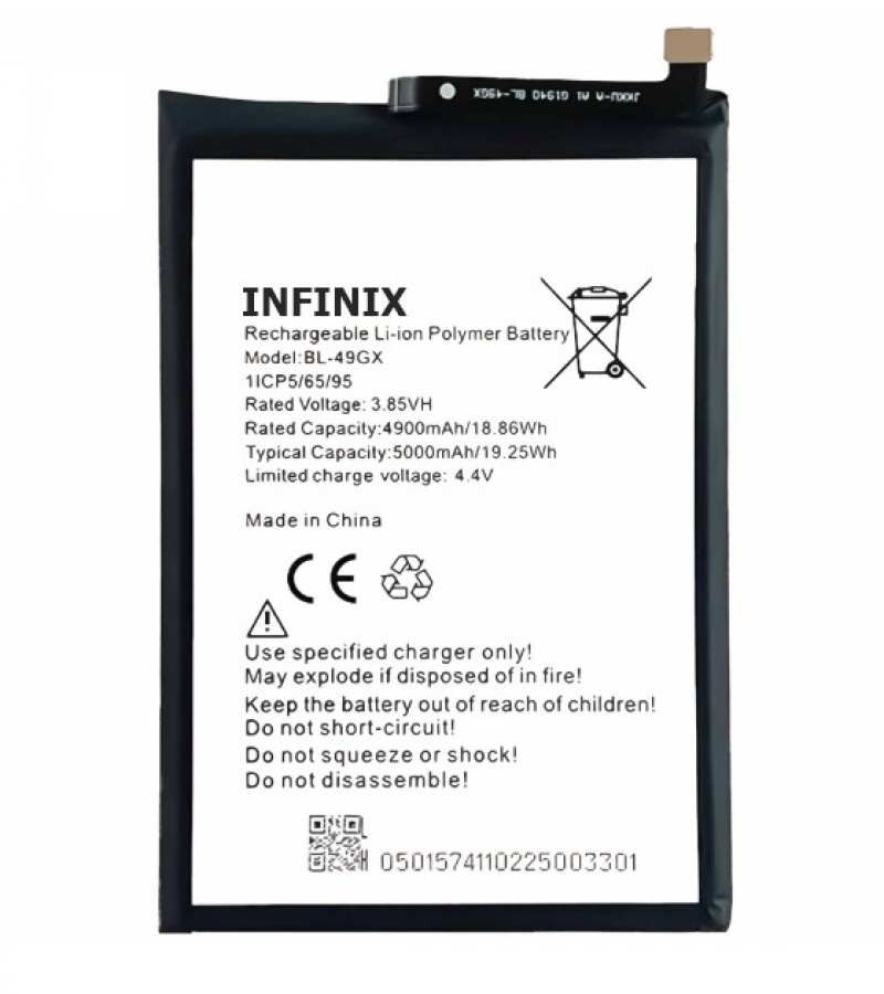 Infinix Note 7 (X690) Battery Replacement BL-49GX Battery with 5000mAh Capacity_Silver