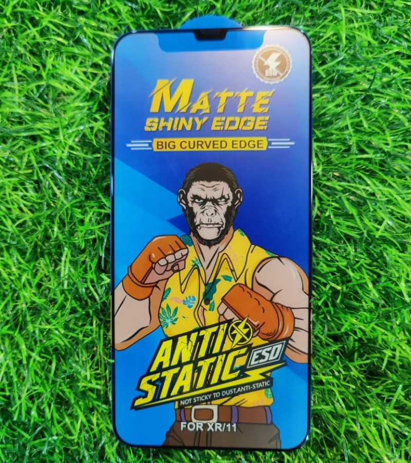 IPHONE 11 /XR  Anti static  Matte Glass Protector For Gaming  Anti shock  Temper Glass
