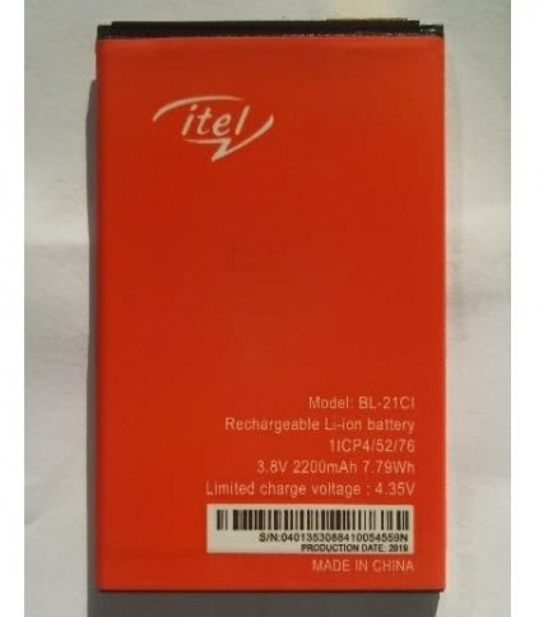 Itel BL-21CI Battery Replacement For Itel A33 with 2200mAh Capacity-Red