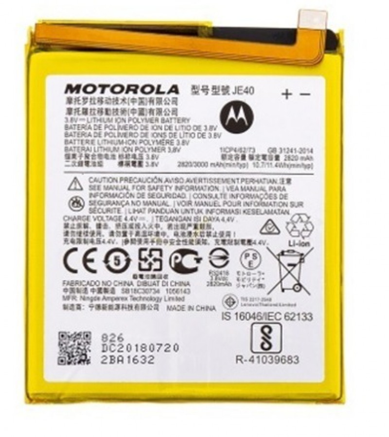 Motorola JE40 Battery for Motorola G7 Play , Moto Z3 , Motorola One Battery with 2820mAh Capacity