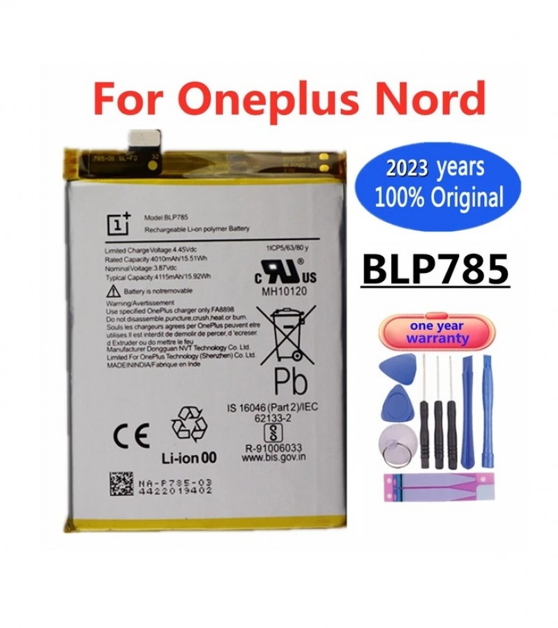 New Original BLP785 Battery For Oneplus Nord 5G / 1+ Nord 4115mAh