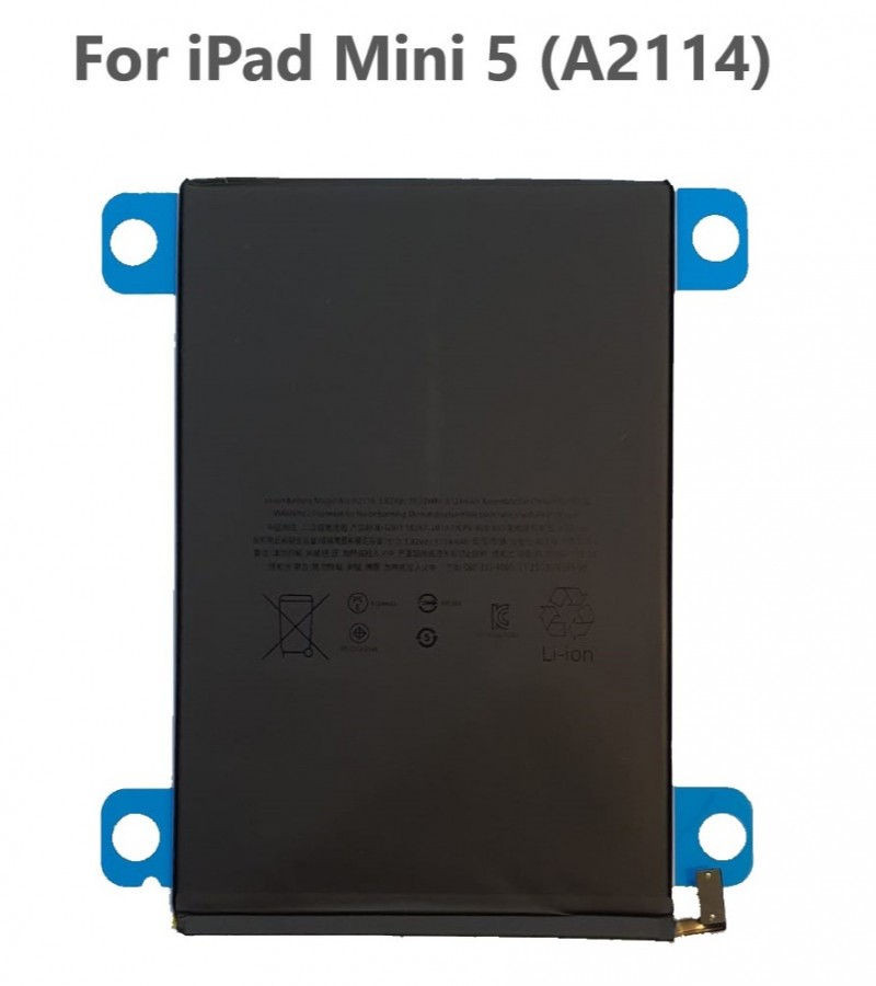 Original Battery For Apple iPad Mini 5 7.9" A2114 Capacity-5124mAh