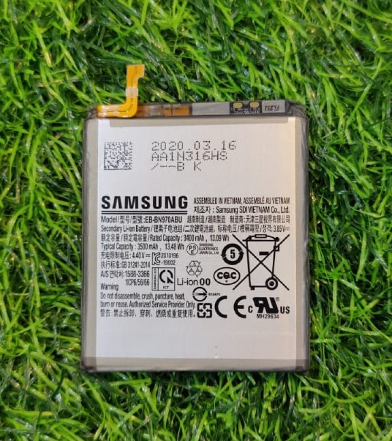 Original Samsung Galaxy Note 10 Battery  EB-BN970ABU Capacity-3400mAh