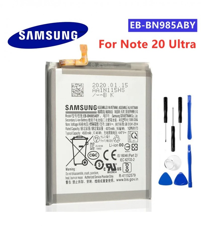 Original Samsung Galaxy Note 20 Ultra 4G Battery EB-BN985ABY  Capacity-4500mAh