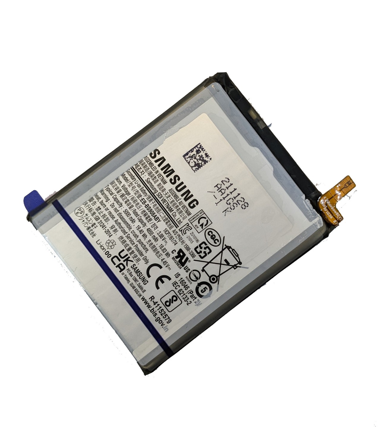 Original Samsung Galaxy S22 Ultra Battery EB-BS908ABY Capacity-5000mAh
