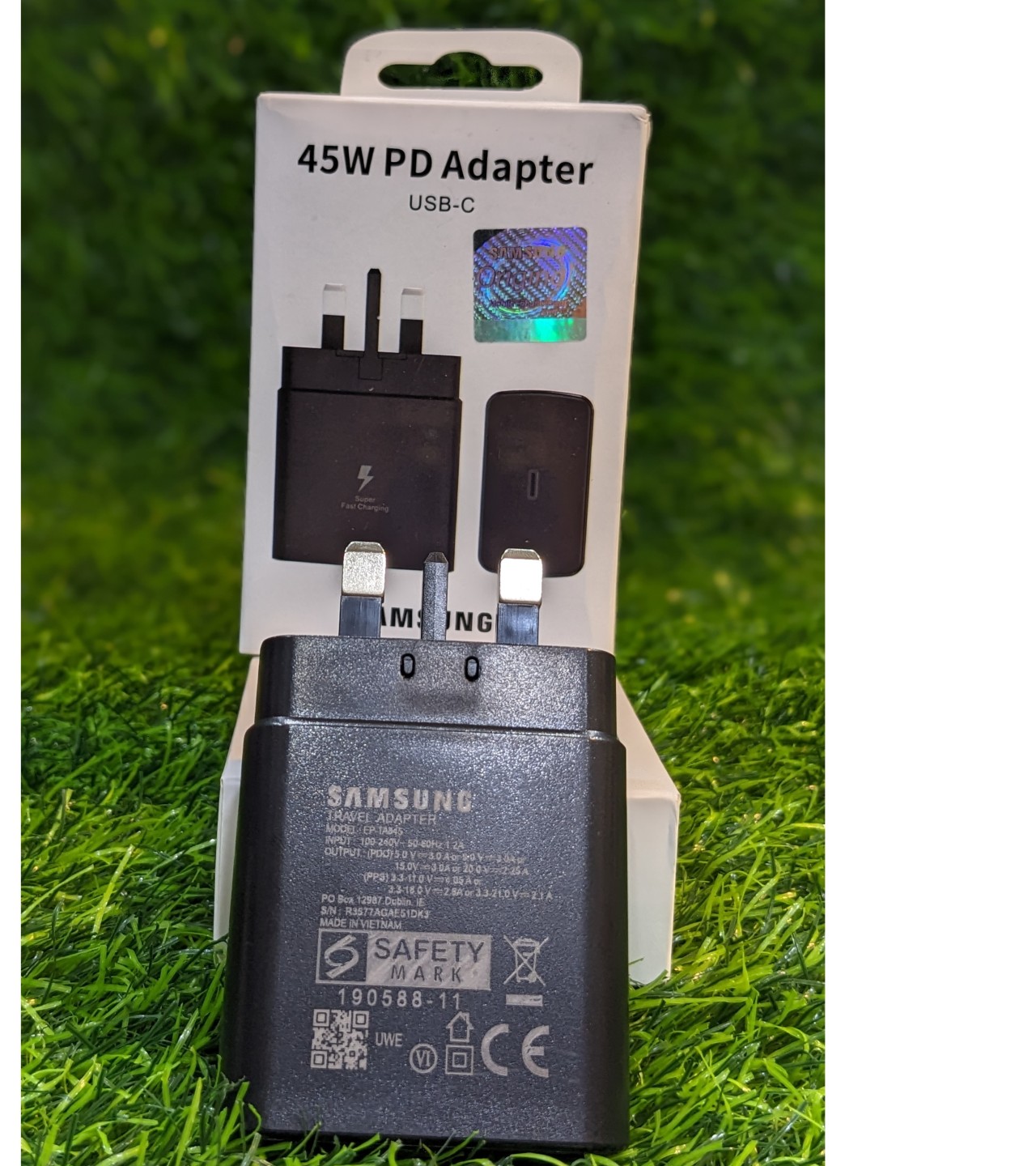 Samsung 45W Super Fast  Adapter UK Plug Charger For Samsung Galaxy S23 S23+ Ultra S21 S21 PLUS S20