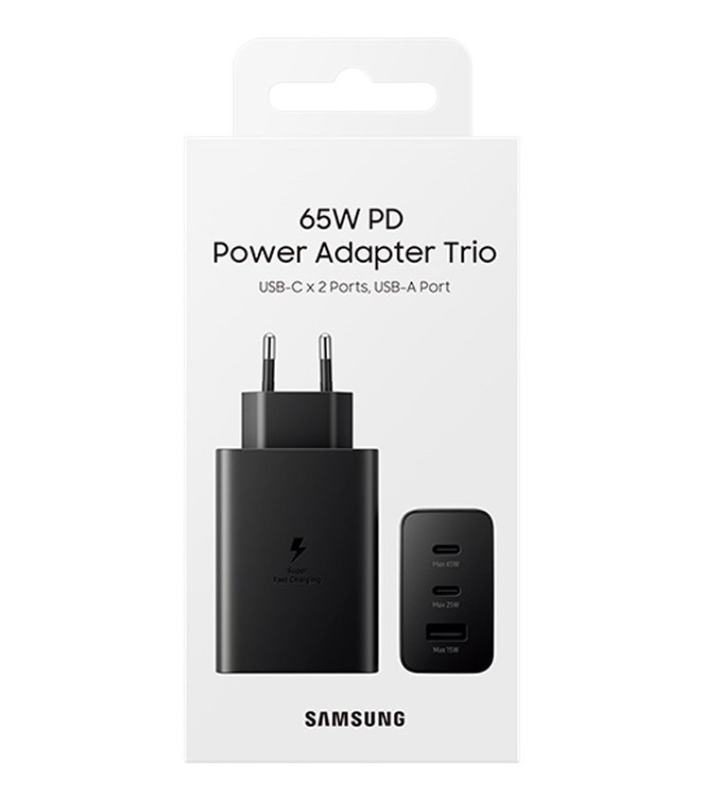 Samsung 65W Trio Super Fast Charger UK 110-Pin Get 3 devices charging all at the same time