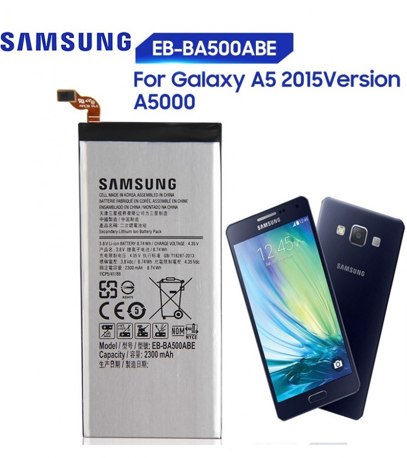 Samsung A5 2015 Battery Replacement EB-BA500ABE Battery with 2600mAh Capacity_Silver