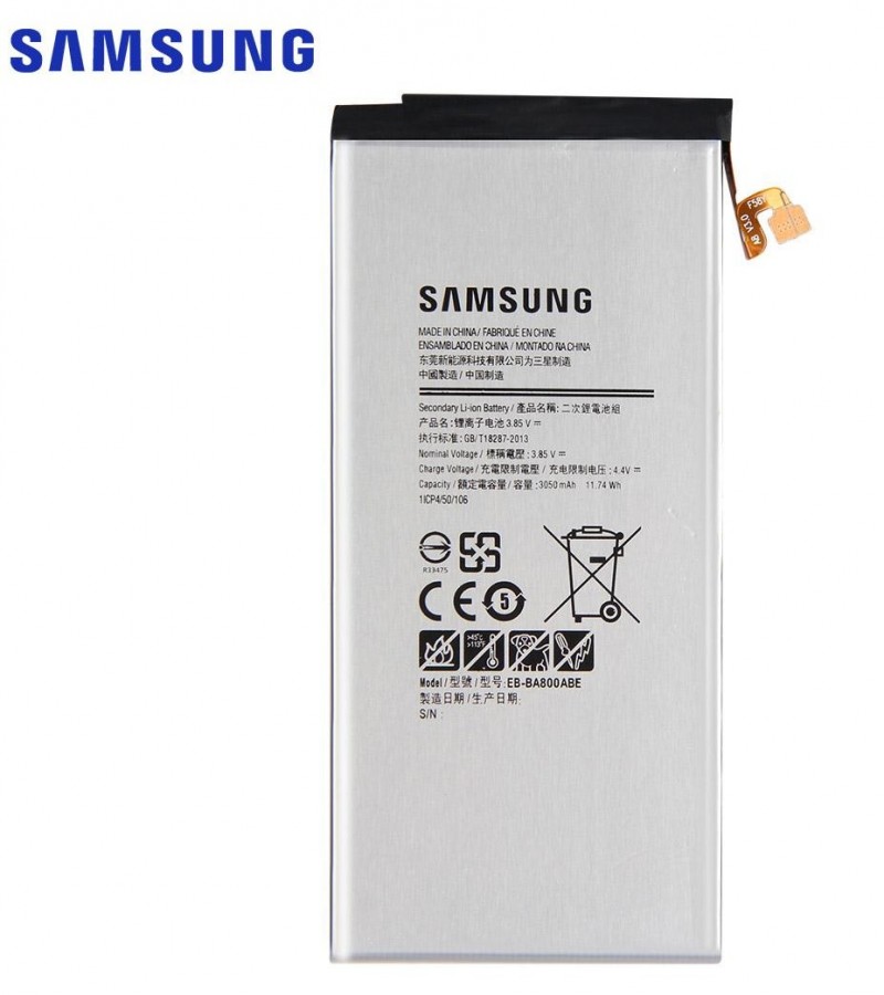 Samsung Galaxy A8 2015 Battery Replacement EB-BA800ABE Battery with 3050mAh Capacity_ Silver