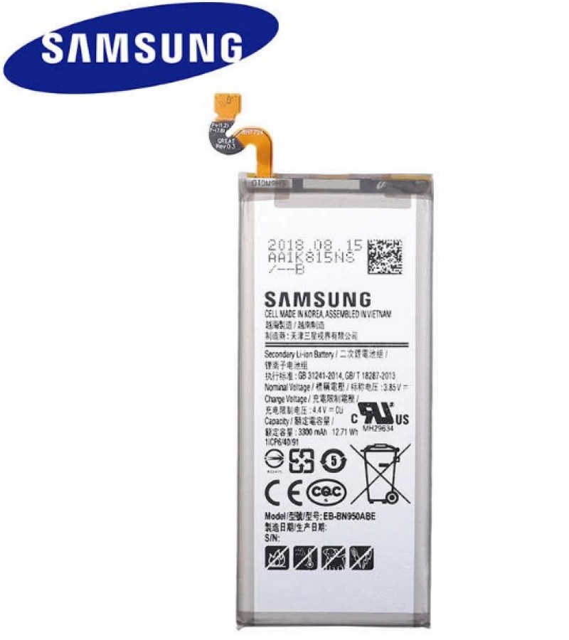 Samsung Note 8 SM-N950 Battery Replacement EB-BN950ABE Battery with 3300mAh Capacity_Silver
