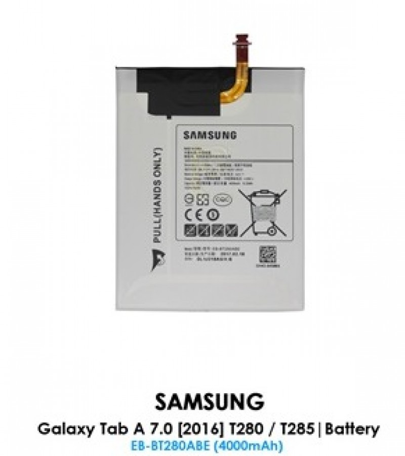Samsung Galaxy Tab A 2016 7.0 T280 T285 Battery Replacement with 4000mAh Capacity-White