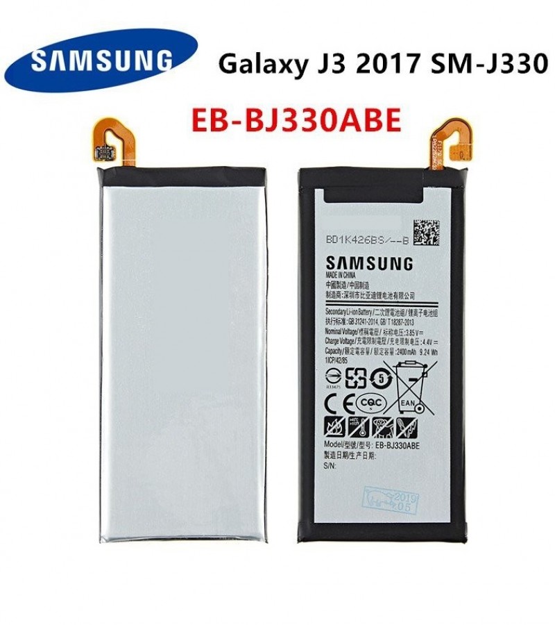 Samsung J3 2017 Battery Replacement EB-BJ330ABE Battery with 2400mAh Capacity-Black