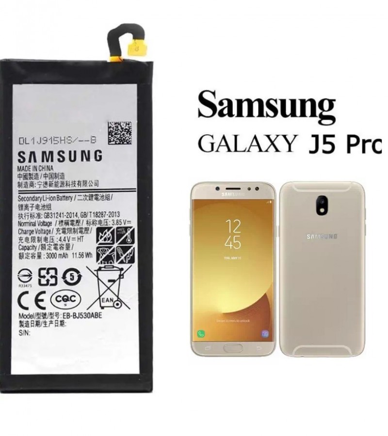 Samsung J5 Pro / J5 2017 Battery Replacement EB-BJ530ABE Battery with 3000mAh Capacity_Silver
