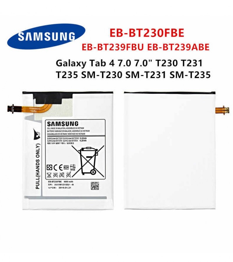Samsung Tab 4 Battery Replacement EB-BT230FBE Battery with 4000mAh Capacity
