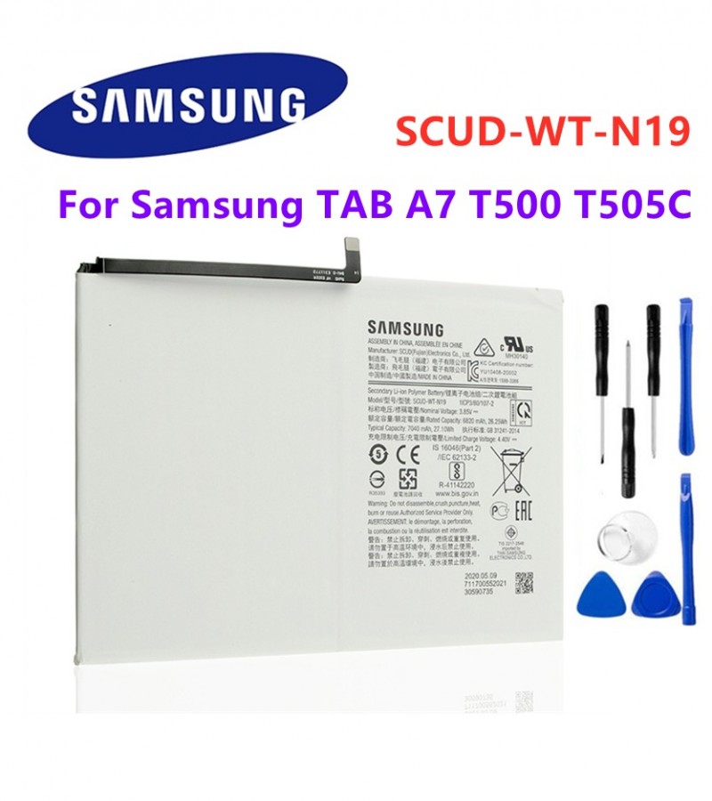 SCUD-WT-N19 Battery For Samsung Galaxy Tab A7 T500 T505C  Capacity-7040mAh