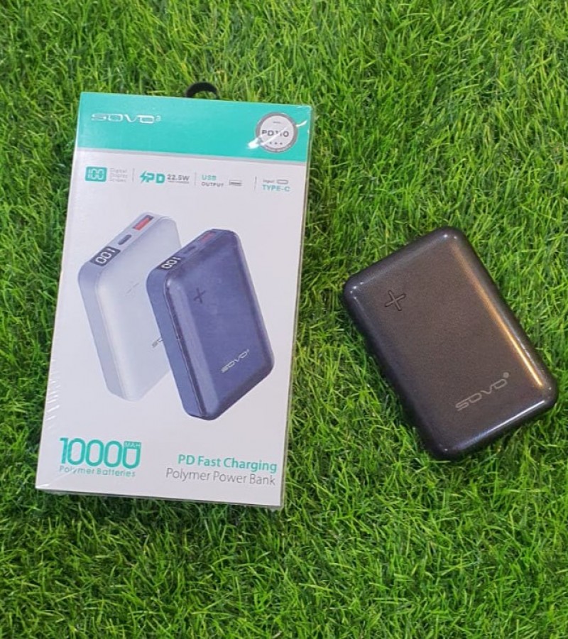 SOVO PD110 10000mAh Power Bank 22.5W PD Fast Charging