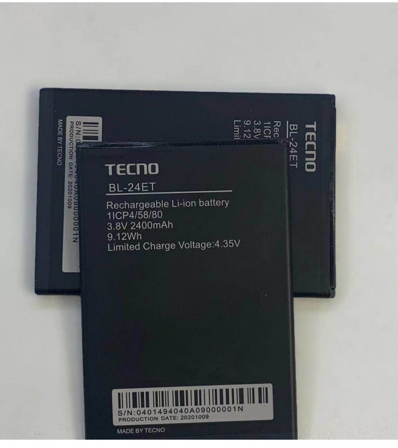 Tecno BL-24ET Battery Replacement for Tecno Pop 2F with 2400 mAh Capacity