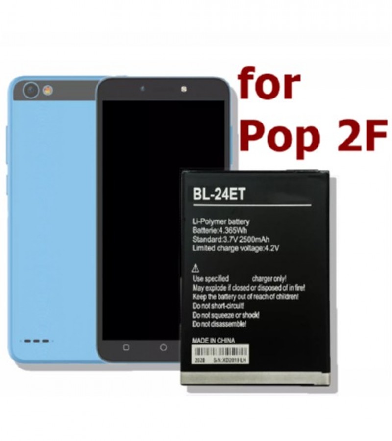 Tecno BL-24ET Battery Replacement for Tecno Pop 2F with 2400 mAh Capacity