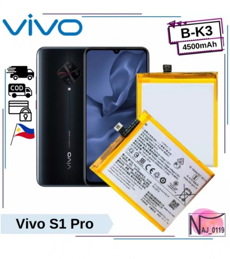 Vivo S1 Pro Battery Replacement B-K3 Battery with 4500mAh Capacity _ Silver