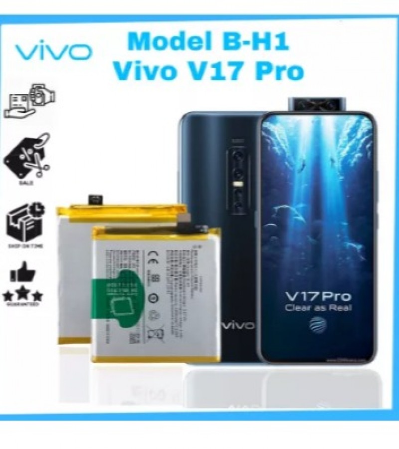 Vivo V17 Pro Battery Replacement B-H1 Battery with 4100mAh Capacity _ Black