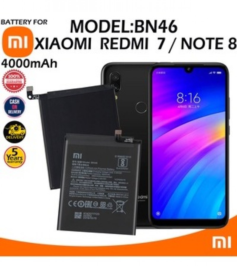 Xiaomi BN46 Battery Replacement For Xiaomi Redmi 7 , Redmi Note 8 Battery With 4000mAh Capacity