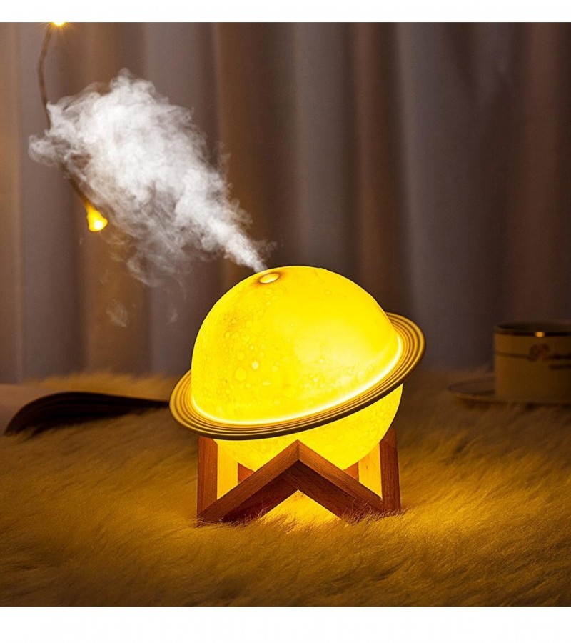 Planet Humidifier Beautiful Portabale Humidifier 200ml Bedroom Mist Sprayer with LED Night Light