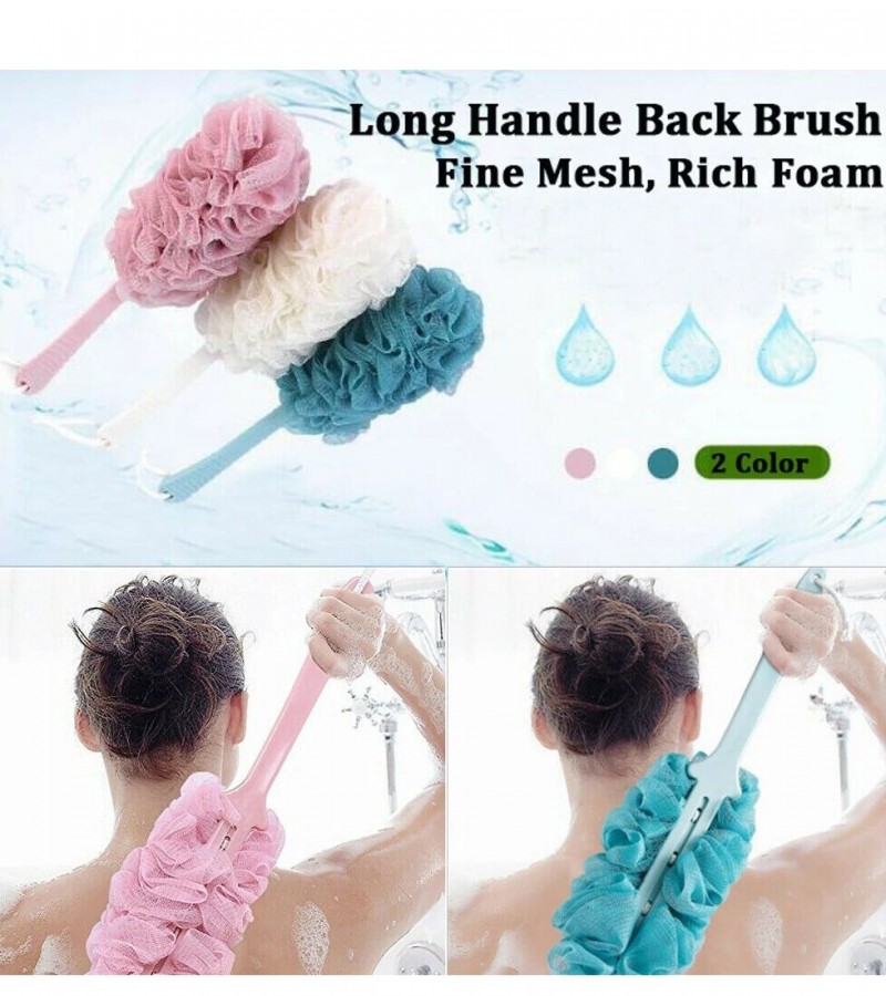 Plastic Bath Sponge Brush For Cleaning Body