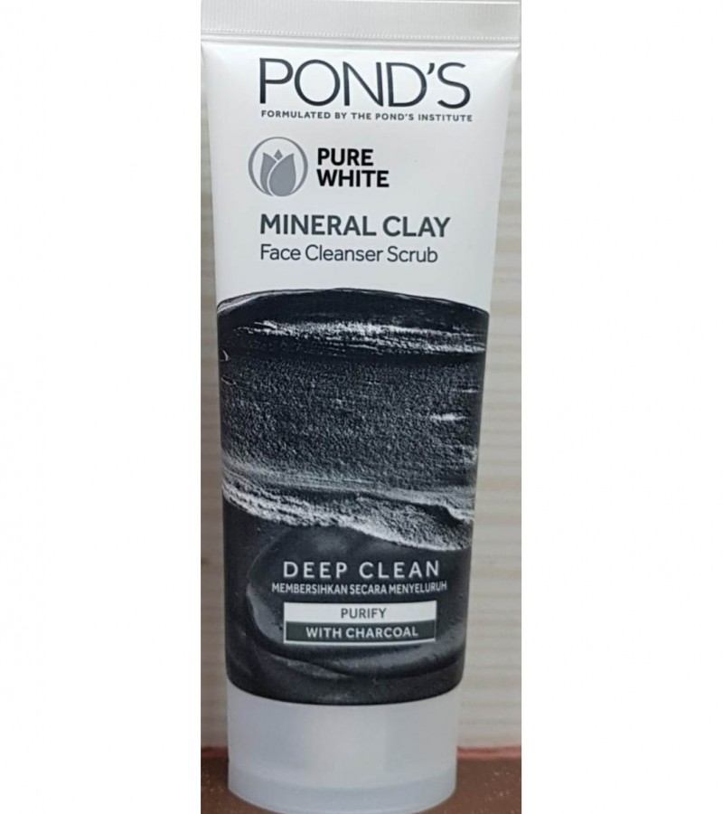 PONDS PURE WHITE MINERAL CLAY FACE CLEANSER SCRUB 90GM Sale price