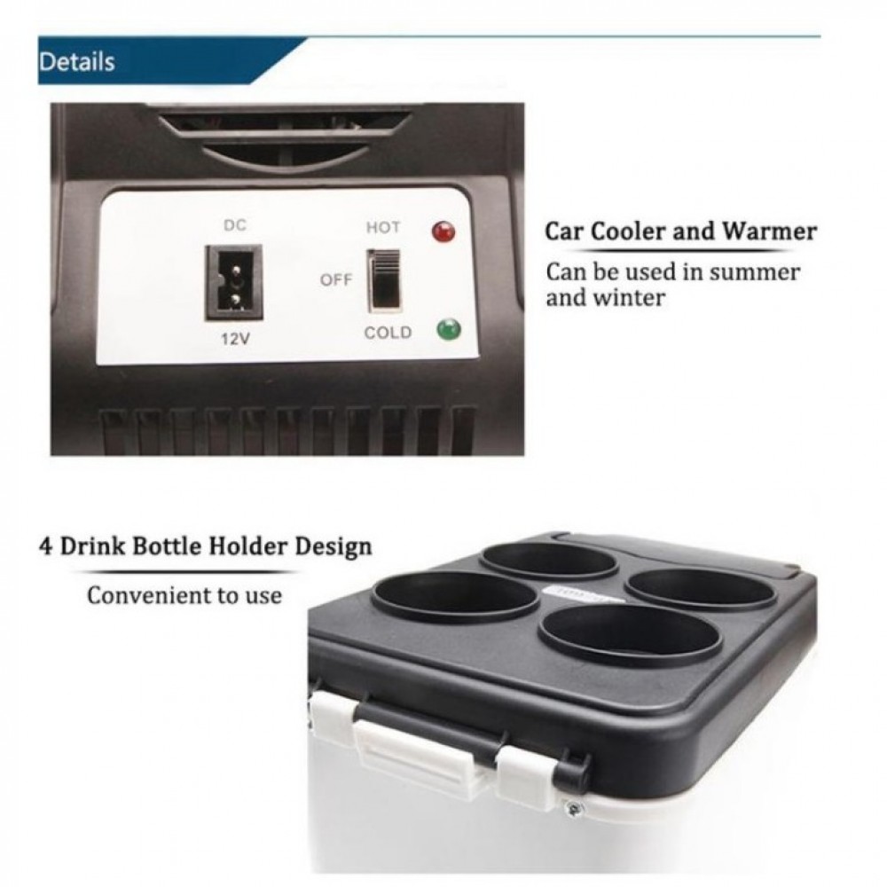 Portable Car Refrigerator Hot and Cold Truck Electric Fridge for Travel