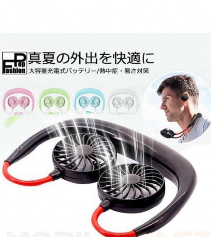 Portable Hand-Free Mini Personal Neck-Hanging USB Rechargeable