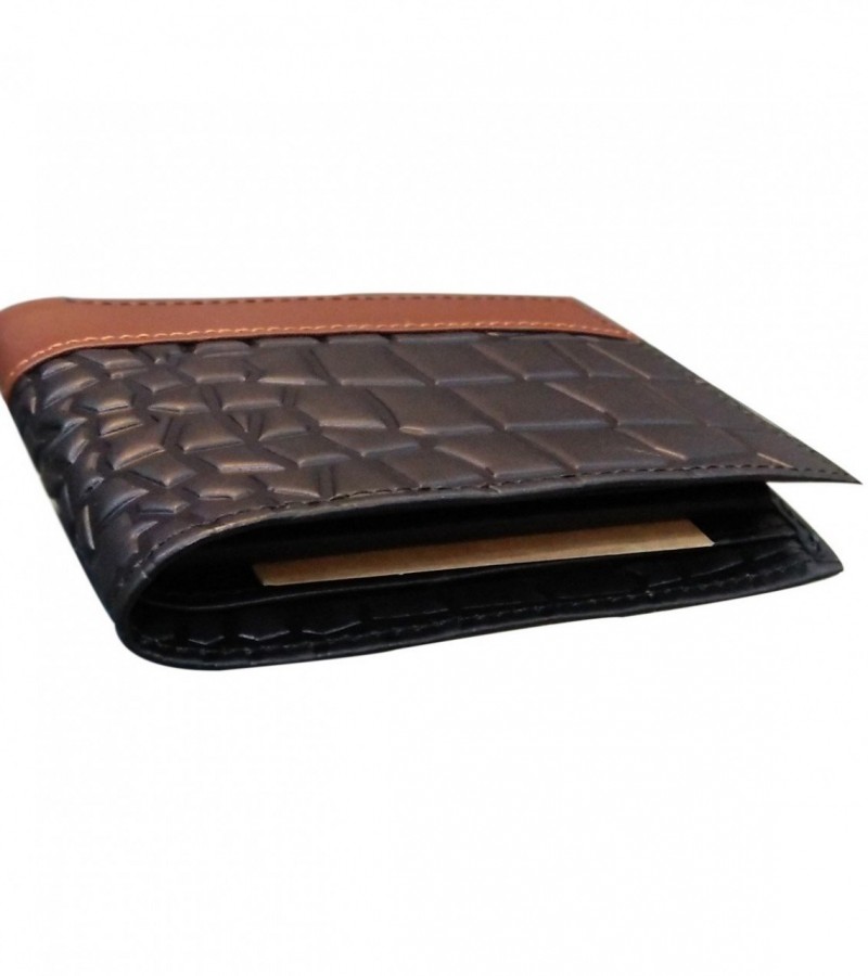 Premium Quality Genuine Leather Wallet With Brown Strap For Men