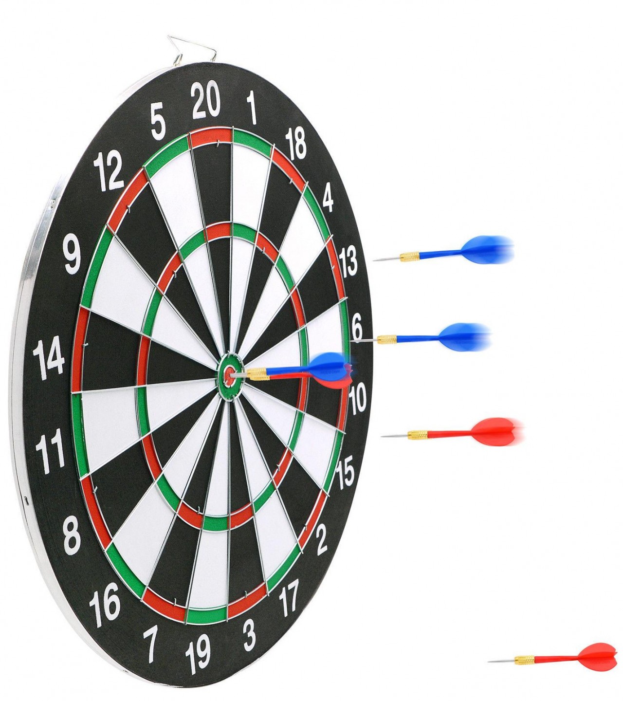 17" Dart Board, 6 x Darts